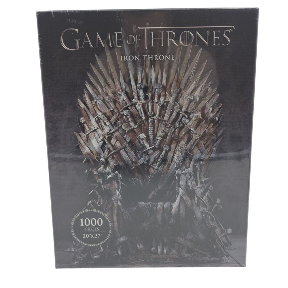 NEW Game of Thrones Iron Throne 1000 Piece Deluxe Jigsaw Puzzle HBO Dark Horse